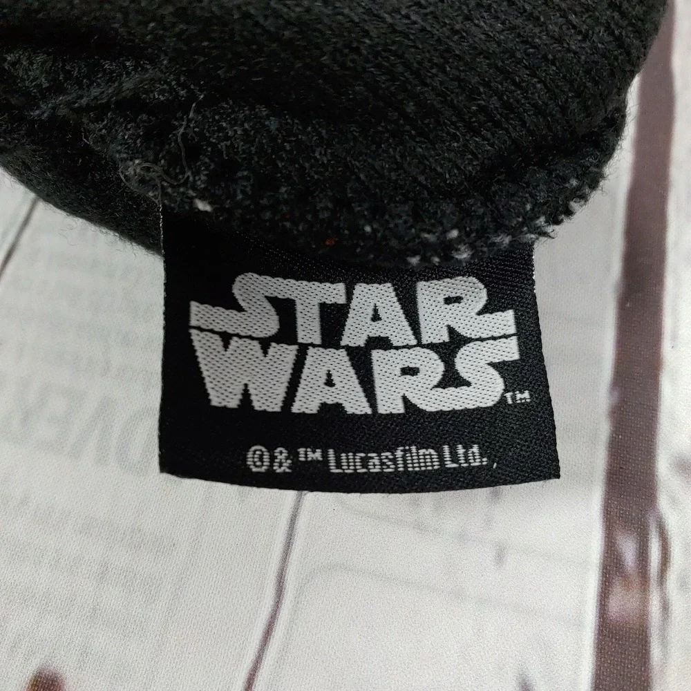 Disney Star Wars Beanie One Size JR Imperial Rebel Pom Black White Cap Boggin